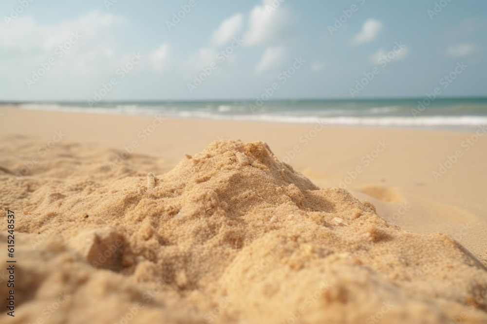 Close up beach sand,Generative ai	