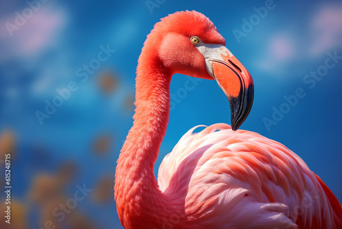 portrait of Flamingo, Generative AI