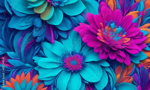 Abstrack Flower Background Illustration. Material for printing and wallpaper.