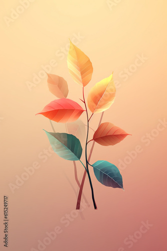 A beautiful leaves. AI generative