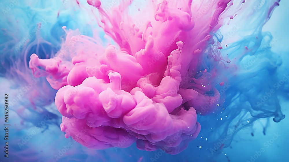 pink sparkling abstract background, cosmic swirling ink, generative ai tools 