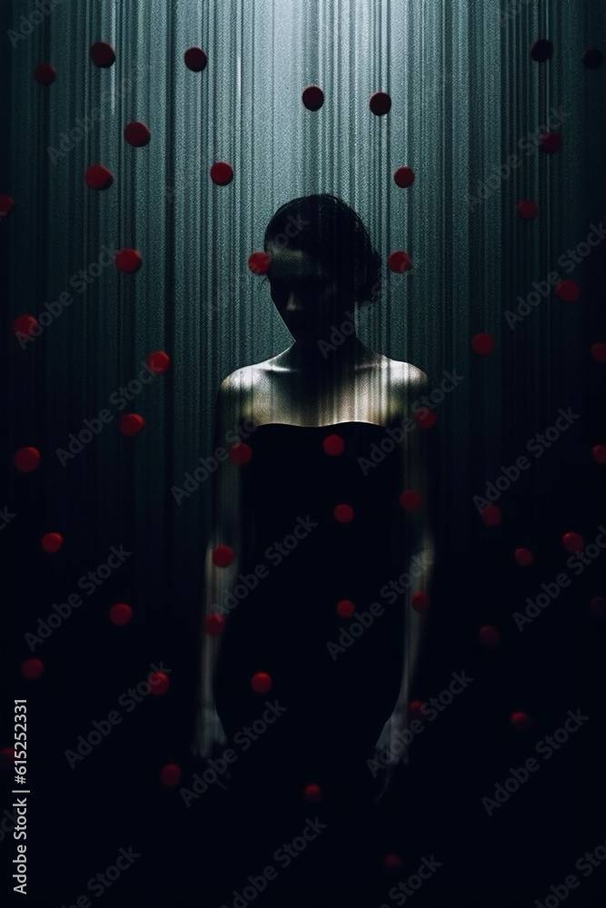 Empty, Negative Space, minimalistic photography, in the style of artistic darkness. AI generative