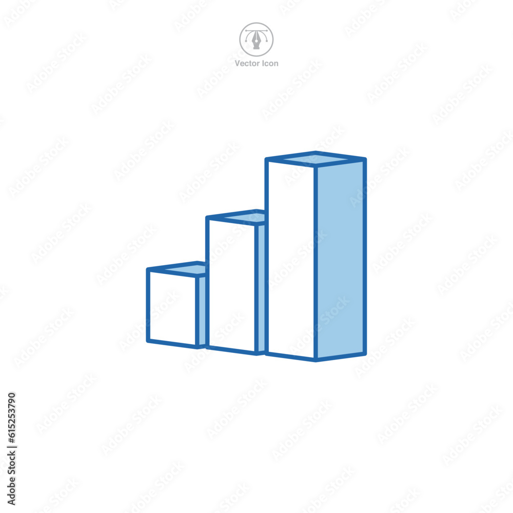 Vector illustration of a bar graph icon, encapsulating data visualization, progress tracking, and statistical analysis. Ideal for business, finance, and analytics Vector illustration of a bar graph icon, encapsulating data visualization, progress tracking, and statistical analysis. Ideal for business, finance, and analytics
