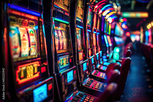 Exploring Slot Machine Wonders. Generative AI photo