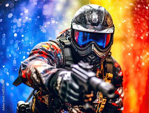 Immersive Paintball Experience: Freeze the Action. Generative AI