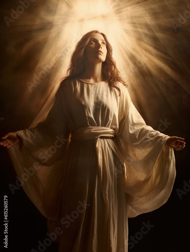 Woman Jesus Christ, holy female, ai