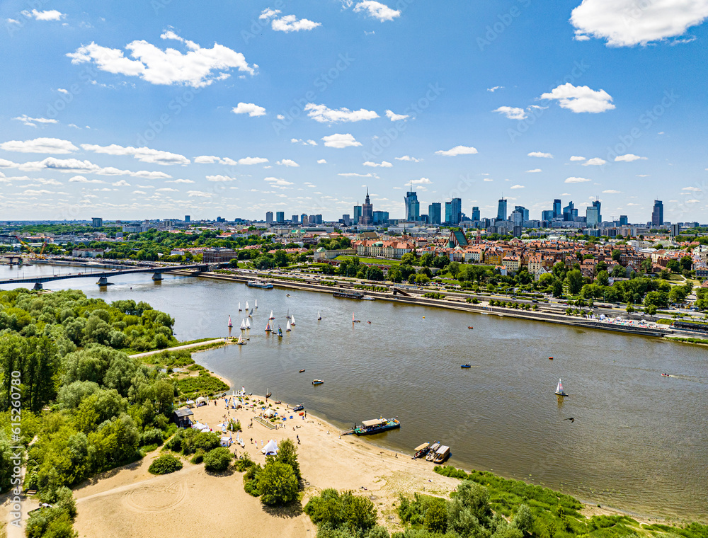 Warszawa - w dniu regat na Wiśle