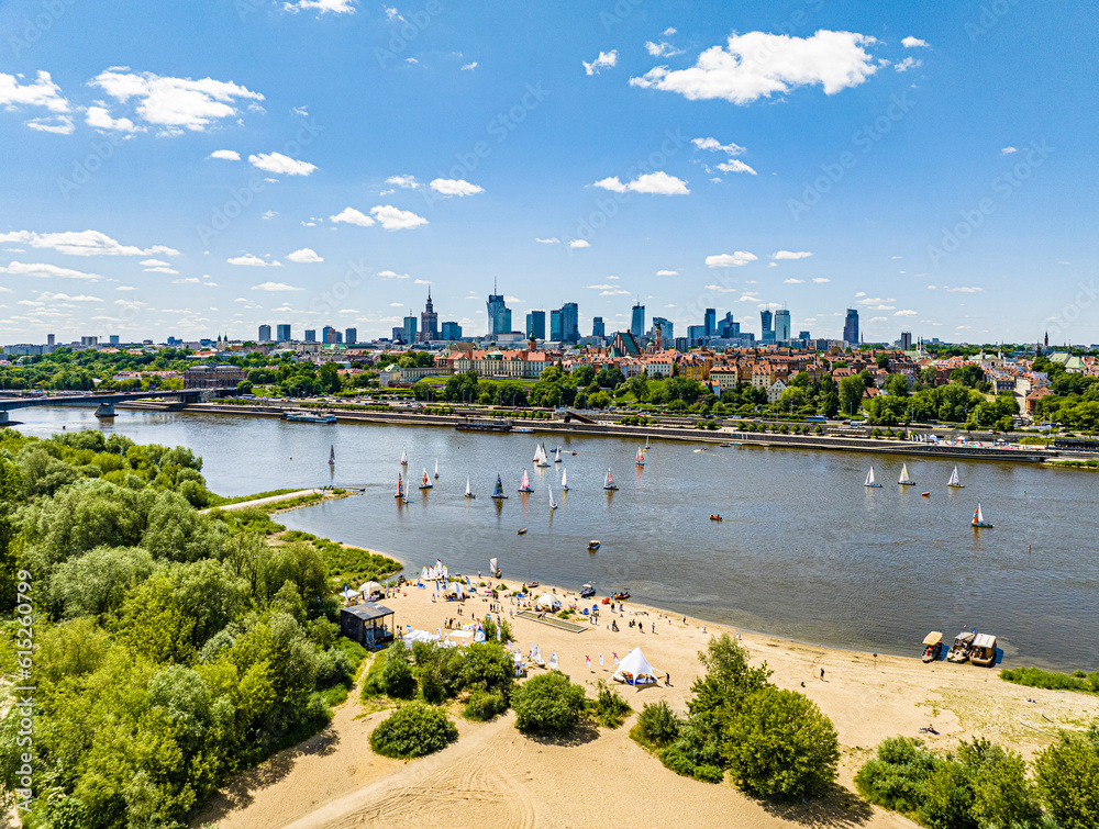 Warszawa - w dniu regat na Wiśle