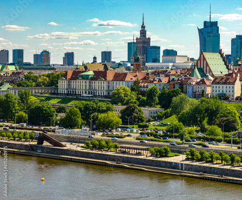 Obraz na płótnie Warszawa - w dniu regat na Wiśle w salonie