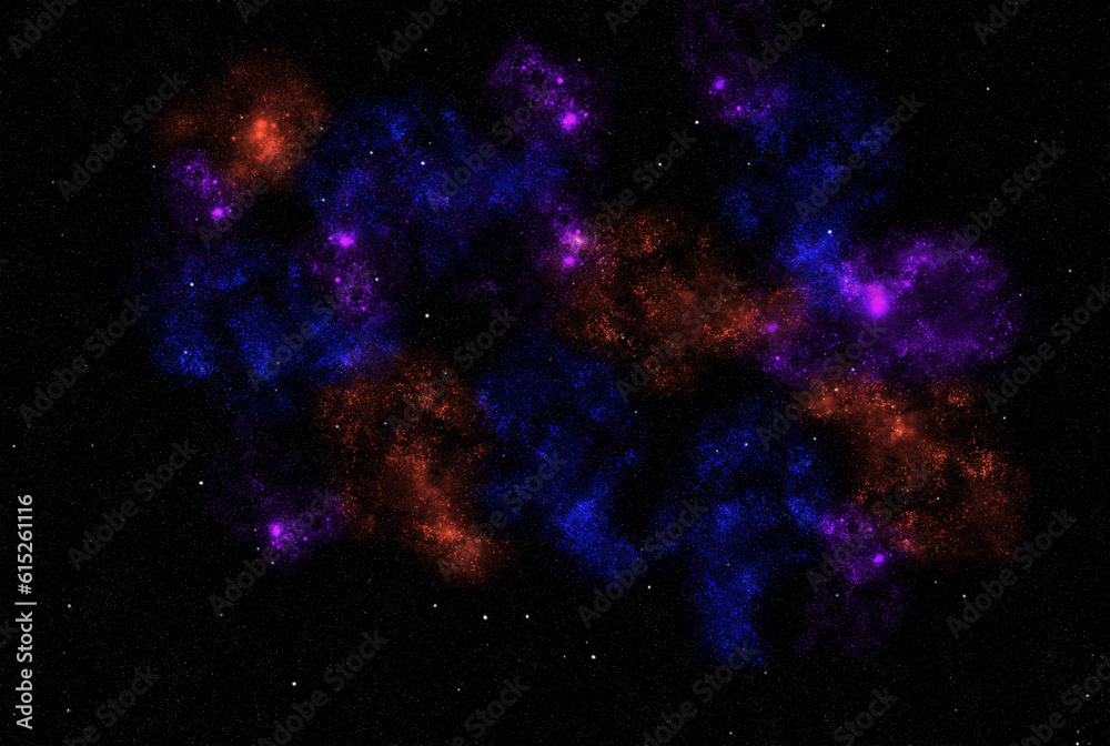 Fototapeta premium Starry galaxy dark infinite milky way twinkle cosmos astrology interstellar background