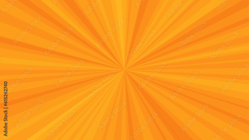abstract orange sun rays background 