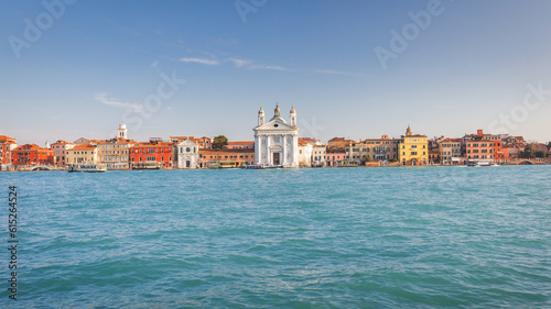 Giudecca canal in Venice with St. Mary of the Rosary church, Italy, Europe. © Viliam