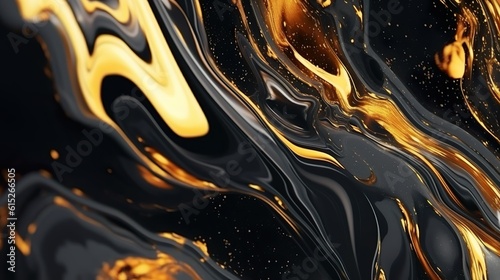 Amazing abstract black golden texture