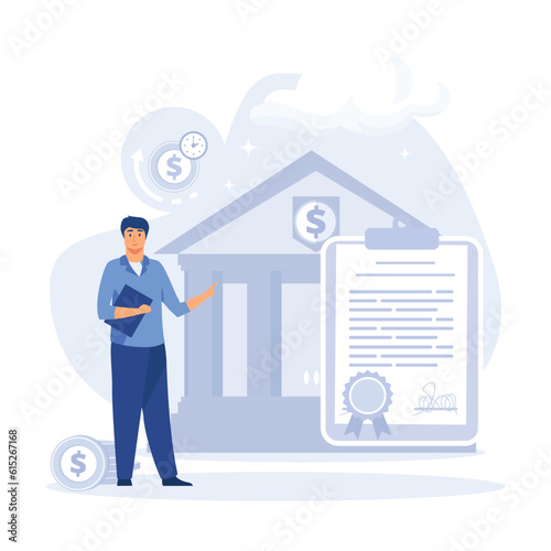 Finance and investment. Financial and stock trading concept. flat modern vector illustration