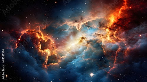 Celestial Brilliance: Illuminating the Stellar Majesty of a Distant Star, Generative AI © Bora