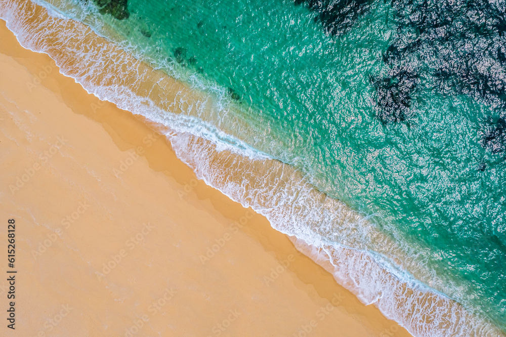 Aerial photography from above the sea beach in Sanmei Bay, Sanya, Hainan, China Aerial photography from above the sea beach in Sanmei Bay, Sanya, Hainan, China
