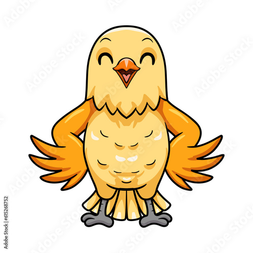 Cute creamino lovebird cartoon standing