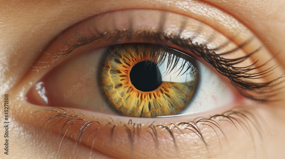 Fototapeta premium Closeup photo the human eye is very beautiful