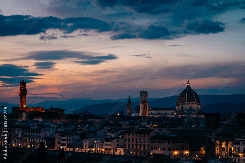 Florence Italy at Sunset