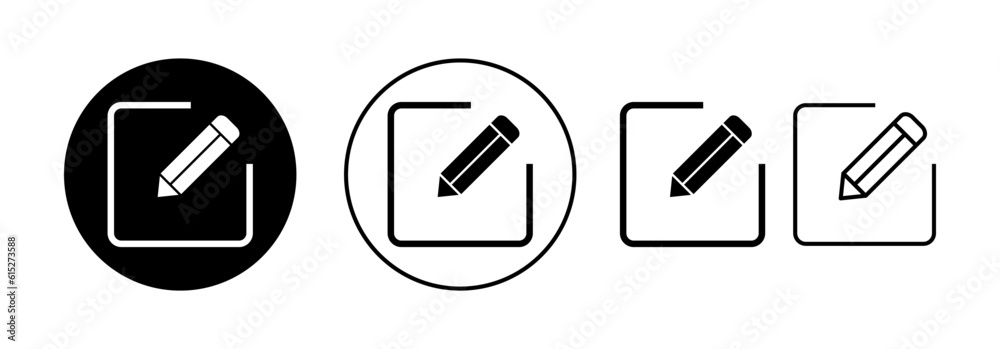 Edit icon vector for web and mobile app. edit document sign and symbol. edit text icon. pencil. sign up Edit icon vector for web and mobile app. edit document sign and symbol. edit text icon. pencil. sign up