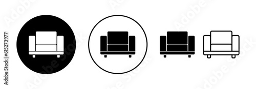 Sofa icon vector for web and mobile app. sofa sign and symbol. furniture icon