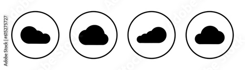 Cloud icon set illustration. cloud sign and symbol
