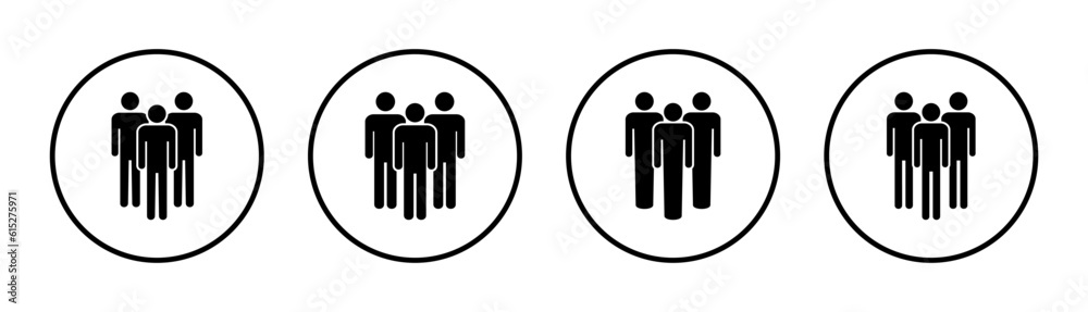 People icon set illustration. person sign and symbol. User Icon vector People icon set illustration. person sign and symbol. User Icon vector