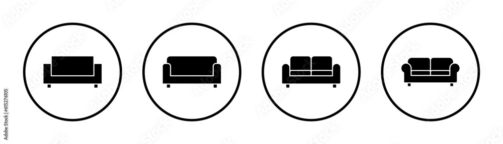 Sofa icon set illustration. sofa sign and symbol. furniture icon Sofa icon set illustration. sofa sign and symbol. furniture icon