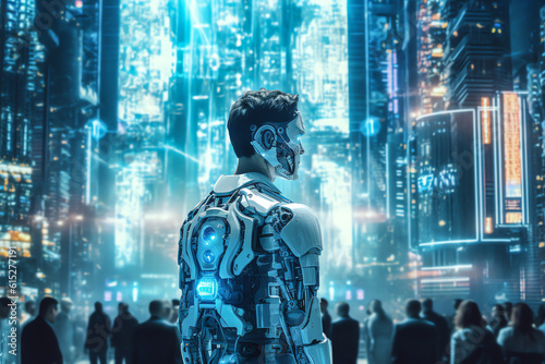 futuristic AI technology business