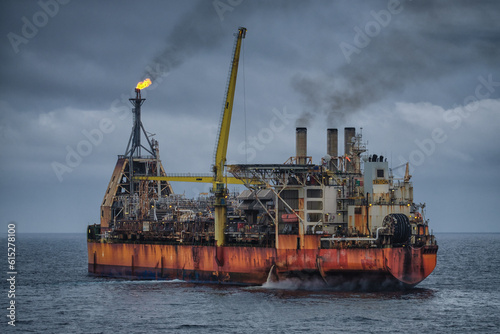 Oil Rig - North Sea photo