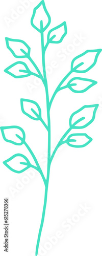 Wallpaper Mural botanical line art vector illustration Torontodigital.ca