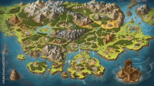 RPG Game World Map