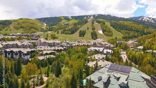 Mountain town Vail Colorado during summer