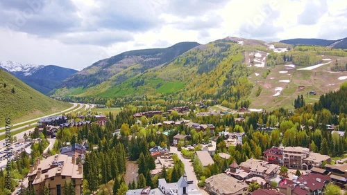Mountain town Vail Colorado during summer