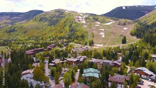 Mountain town Vail Colorado during summer