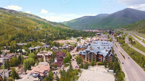 Mountain town in Vail Colorado 