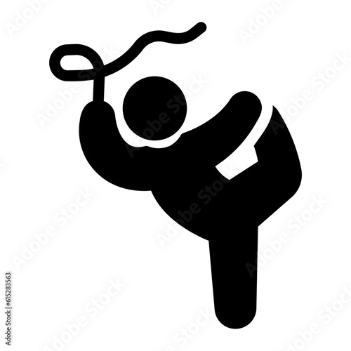 gymnastic Solid icon