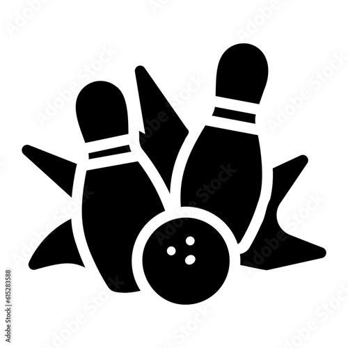 bowling Solid icon