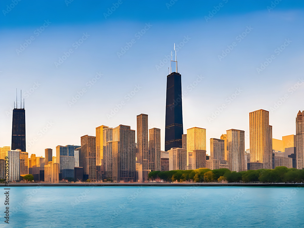 Chicago skyline picture 
