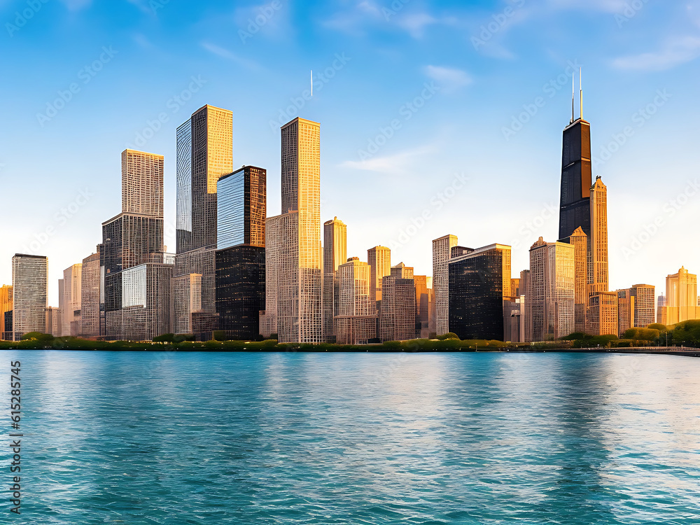 Chicago skyline picture 