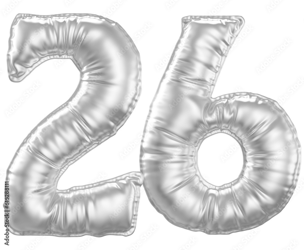 Silver Bubble Number 26 Silver Bubble Number 26