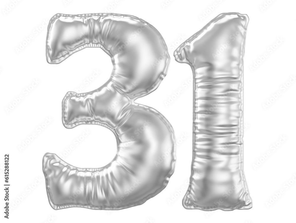 Silver Bubble Number 31 Silver Bubble Number 31