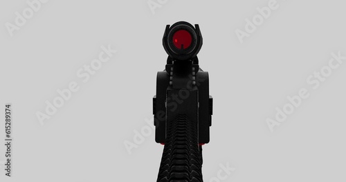 Black Gun sci fi super gun shot weapon future wars Toy gun zoom shot