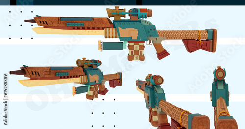 sci fi gun real gun toy gun Super Gun bullet weapon sword 