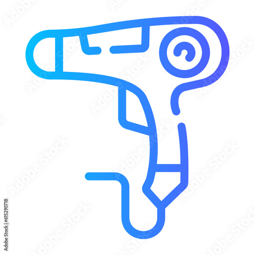 hair dryer Line Gradient Icon