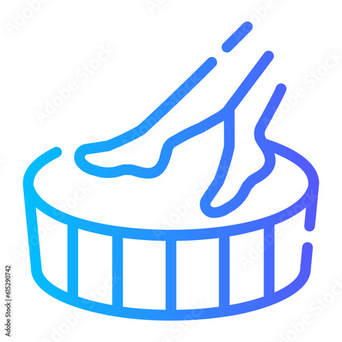 pedicure Line Gradient Icon