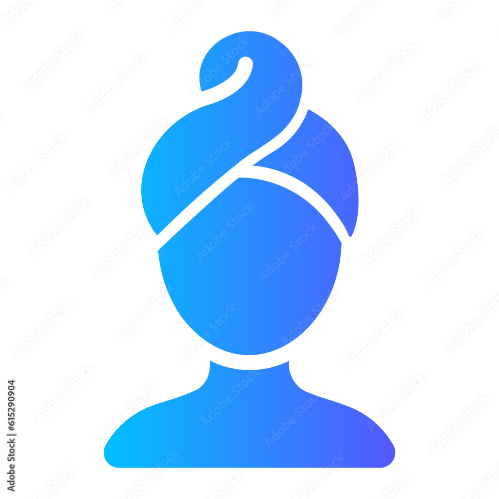 Fototapeta premium facial mask Gradient icon