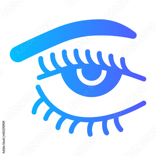 eyebrow pencil Gradient icon