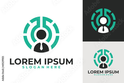 Audit logo vector design illustration