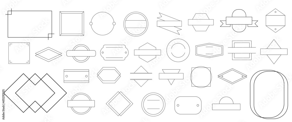 Simple Outline Badge 2 Simple Outline Badge 2